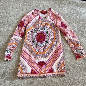Athleta Pink and Orange Patterned Dress